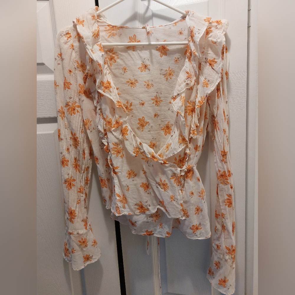 Free people floral blouse